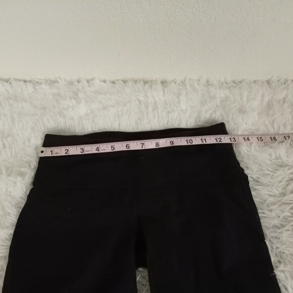 Prana XS Capri Leggings Black Criss Cross Cutout Detail Yoga Walking - Picture 8 of 8